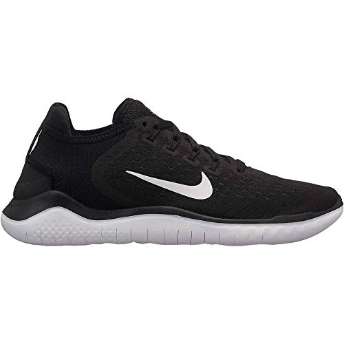 Nike Women's Free RN 2018 Black/White Running Shoe 6.5 Women US