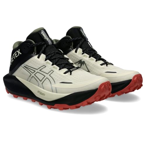 ASICS Women's Gel-Trabuco MT GTX Trail Running Shoes, 10.5, Vanilla/Mantle Green