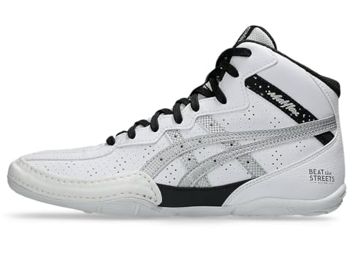 ASICS Kid's Matflex 8 GS Wrestling Shoes, 6, White/Pure Silver