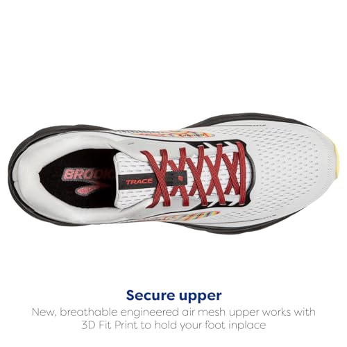 Brooks Women’s Trace 2 Neutral Running Shoe - Grey/Black/Limelight - 11.5 Medium