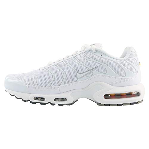 NIKE mens Air Max Plus SE TN1 Tuned Sneaker, White/Black/Cool Grey, 7.5