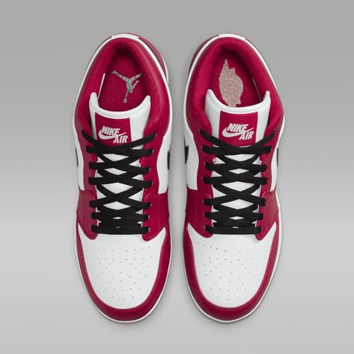 NIKE Jordan 1 Retro MCS Low Men's Baseball Cleats (CJ8524-611, Gym Red/White/Black) Size 11
