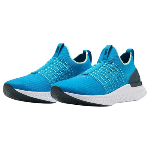 Nike React Phantom Run Flyknit 2 Men's Road Running Shoes (CJ0277-402, Blue Orbit/Vapor Green/Deep Ocean/Blue Orbit) Size 9
