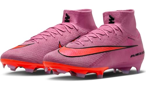 Nike Mercurial Superfly 10 Elite Firm-Ground High-Top Soccer Cleats (Magic Flamingo/Total Crimson/Black) Size 11