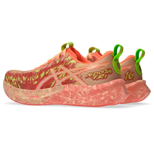 ASICS Men's Noosa TRI 16 Running Shoe, 7.5, Orange Glow/Flash RED