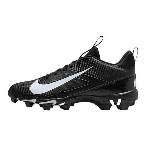 Nike Men's Alpha Menace 4 Shark Football Cleats, White/Team Red Peony, 10.5