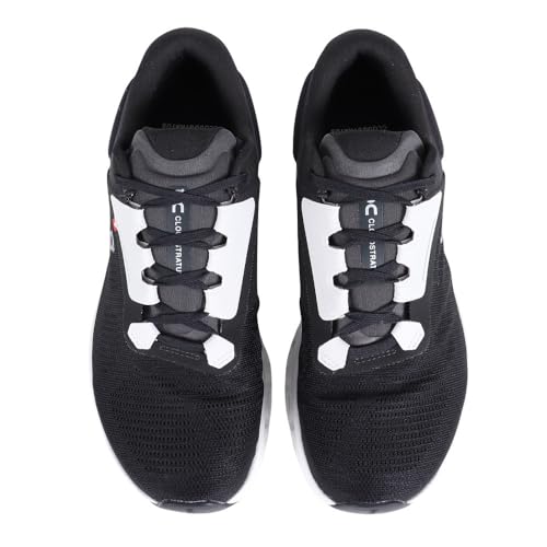 On Cloudstratus 3 Men's Running Shoes, Black/Frost, 12 Us