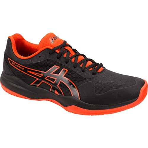 ASICS Men's Gel-Game 7 Tennis Shoe, Black/Cherry Tomato, 9 D US