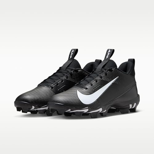Nike Men's Alpha Menace 4 Shark Football Cleats, White/Team Red Peony, 10.5