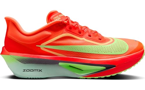 Nike Zoom Fly 6 Men's Road Racing Shoes (Bright Crimson/Lime Blast/Mint Foam/Cave Purple) Size 13