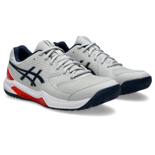 ASICS Men's Gel-Dedicate 8 Pickleball Shoes, 9, Concrete/Night Sky