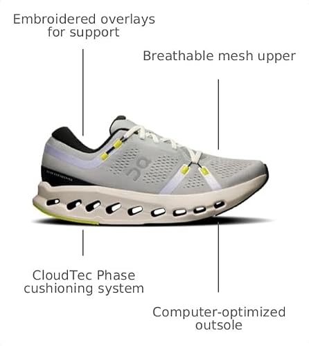On Mens, Cloudsurfer 2 Glacier/Ivory 11 Medium