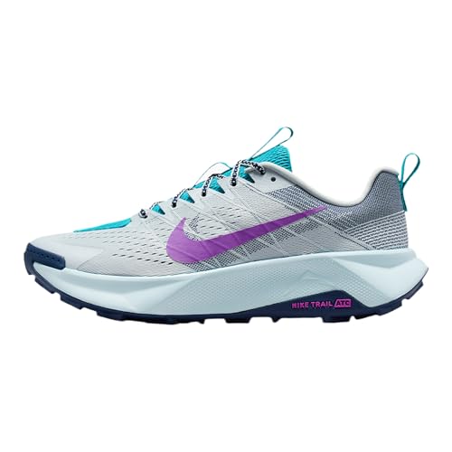 Nike Wildhorse 10 Men's Trail Running Shoes (Pure Platinum/Midnight Navy/Dusty Cactus/Vivid Purple) Size 11