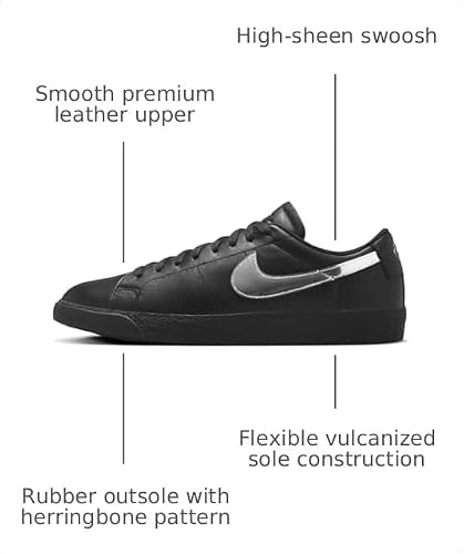 Nike SB Zoom Blazer Low x Dancer Skateboards - Black/Metallic Silver-Black