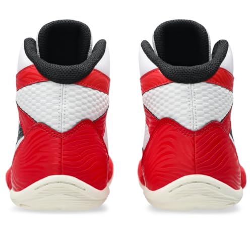 ASICS Kid's Matflex 7 Grade School Wrestling Shoes, 5.5, Classic RED/Black
