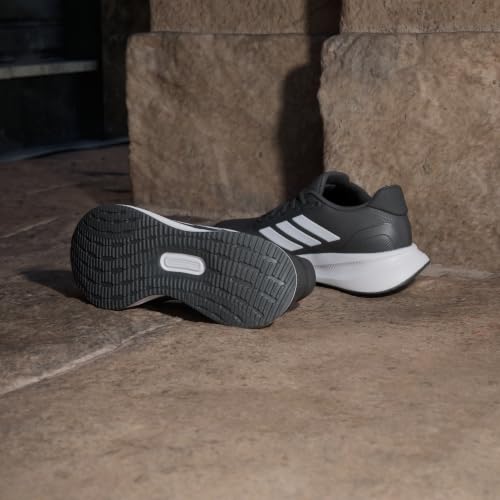 Adidas Women's Run Falcon 5, Black/White/Black, 8.5