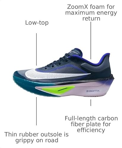 Nike Zoom Fly 6 Men's Road Racing Shoes (Obsidian/Persian Violet/Volt/White) Size 10