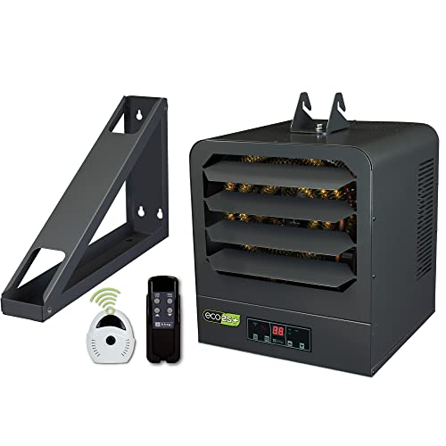 KING KB2410-1-ECO2S-PLUS 2-Stage Electronic Garage Heater w/Remote Temperature Sensor, 10KW / 240V