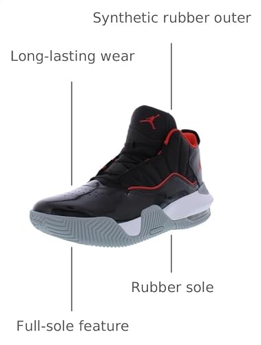 Nike Jordan Stay Loyal Mens Shoes Size 13, Color: Black/Chile Red/White-Black