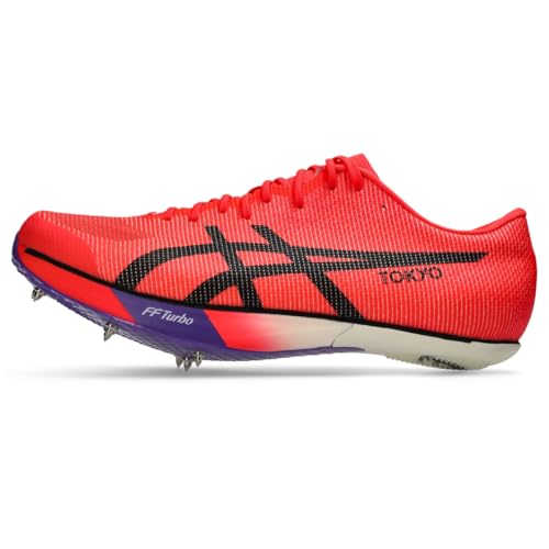 ASICS Unisex METASPEED SP 2 Track & Field, 8.5M / 10W, Flash RED/Black