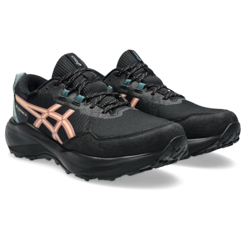 ASICS Women's Gel-Venture 11 Waterproof Running Shoes, 10, Black/Apricot Crush