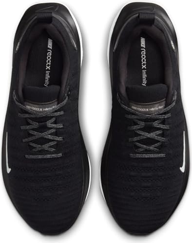 Nike InfinityRN 4 Men's Road Running Shoes (DR2665-001, Black/Dark Grey/White) Size 18