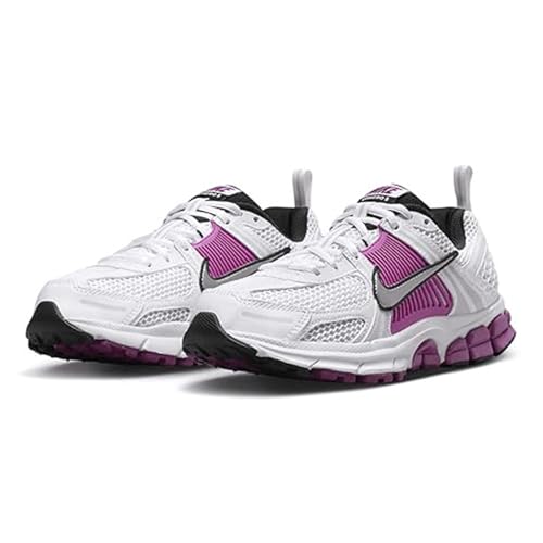 Nike Vomero 5 Big Kids' Shoes (HF6998-102, White/Pure Platinum/Hot Fuchsia) Size 6