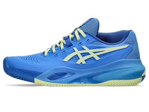 ASICS Women's Gel-Resolution X Clay, Blue Coast/Huddle Yellow, 7.5 Medium