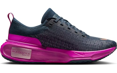 Nike Invincible 3 Women's Road Running Shoes (DR2660-404, Armory Navy/Vivid Grape/Hot Fuchsia/) Size 11