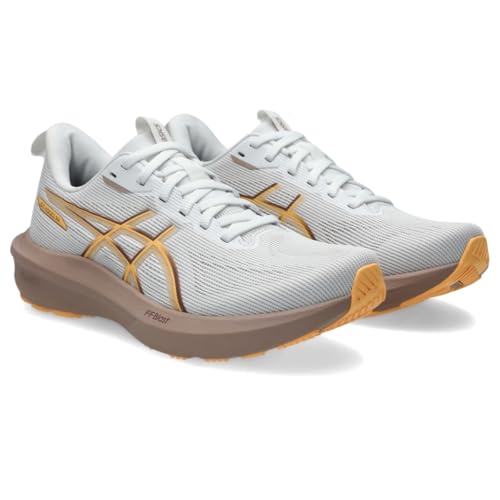 ASICS Women's GT-1000 14 Running Shoes, 8.5, White/Rubble RED