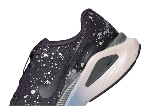Nike Women's Structure 26 Run Cave Purple/Black/Metallic Dark Grey/Silt Red/Metallic Silver 8 Medium