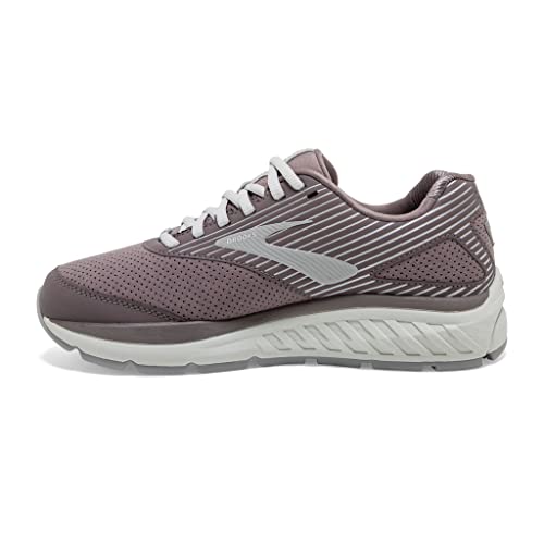 Brooks Women's Addiction Walker Suede Walking Shoe - Shark/Alloy/Oyster - 5 Wide