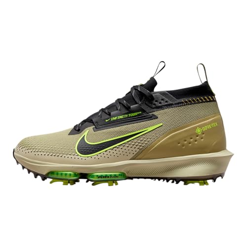 Nike Infinity Tour 2 Gore-TEX Men's Waterproof Golf Shoes (Dusty Olive/Volt/Black) Size 10
