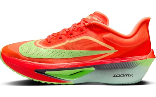 Nike Zoom Fly 6 Men's Road Racing Shoes (Bright Crimson/Lime Blast/Mint Foam/Cave Purple) Size 9.5