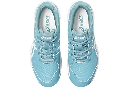 ASICS Kid's Gel-Game 9 Grade School Tennis Shoes, 1, GRIS Blue/White