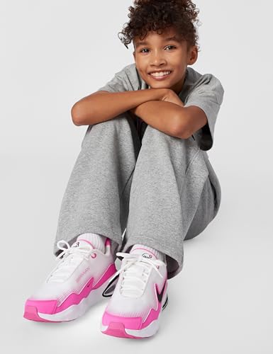 Nike Big Kid's Air Max Nova Shoes, White/Black-Laser Fuchsia, 5.5Y