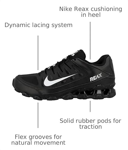 Nike Men's Reax 8 Tr Mesh, White/Black, 9.5