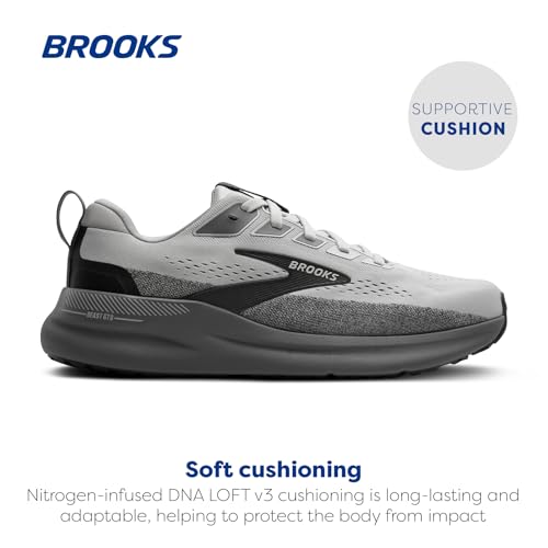 Brooks Men’s Beast GTS 26 Supportive Running & Walking Shoe - Gray/Gray/Blackened Pearl - 15 X-Wide