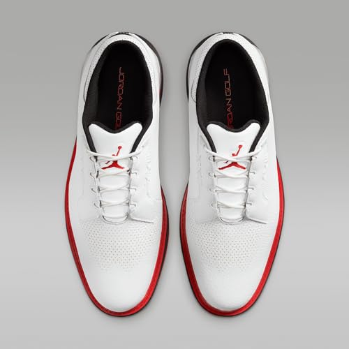 Jordan ADG 5 Golf Shoes (FQ6642-103, White/Black/Varsity Red) Size 9