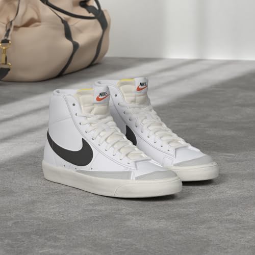 Nike Men's Basketball Shoes , White Black , 9 US