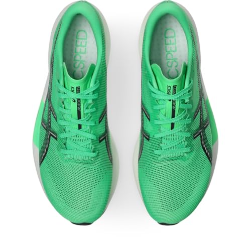 ASICS Unisex Magic Speed 5 Running Shoes, 15M / 16.5W, Vital Green/Carrier Grey