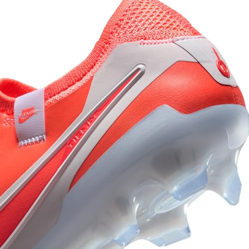 Nike Tiempo Legend 10 Elite Firm-Ground Low-Top Soccer Cleats (DV4328-800, Hot Lava/White) Size 11