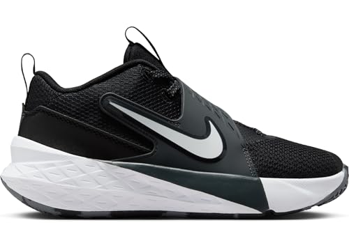 Nike Big Kid's Team Hustle D Basketball Shoes, Black/White-Anthracite, 3.5Y