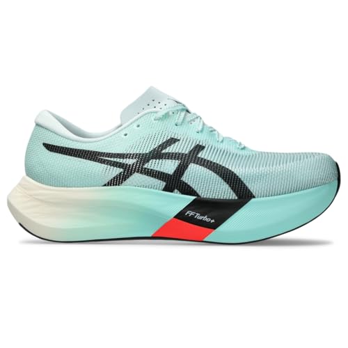 ASICS Unisex METASPEED Edge Running Shoes, 8M / 9.5W, Illuminate Mint/Black