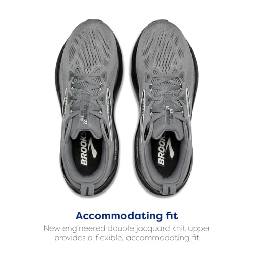 Brooks Men’s Glycerin GTS 22 Supportive Running Shoe - Primer Gray/Ebony/Bluewash - 11.5 Medium