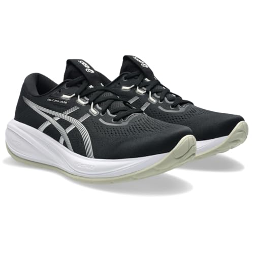ASICS Men's Gel-Cumulus 28 Running Shoes, 12, Black/White