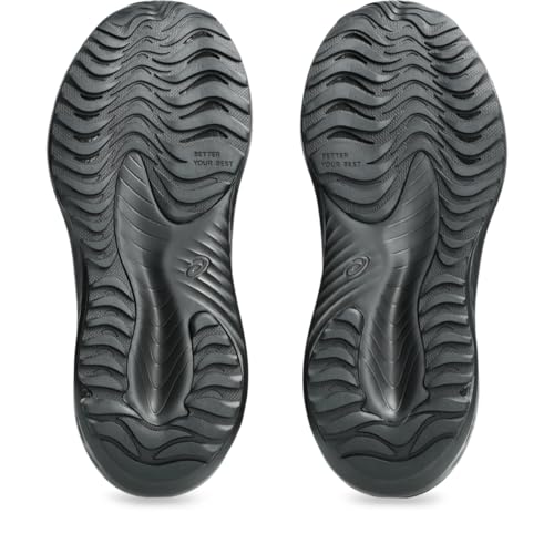 ASICS Kid's Gel-Noosa TRI 16 Grade School Running Shoes, 4, Black/White