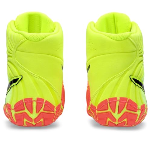 ASICS Men's Aggressor 5 Wrestling Shoes, 13, Safety Yellow/Black