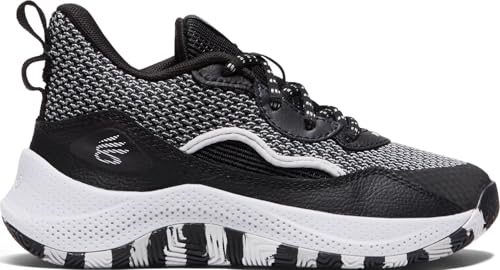 Under Armour Unisex Pre School Curry 3Z 24, (002) Black/Halo Gray/Halo Gray, 1.5, US