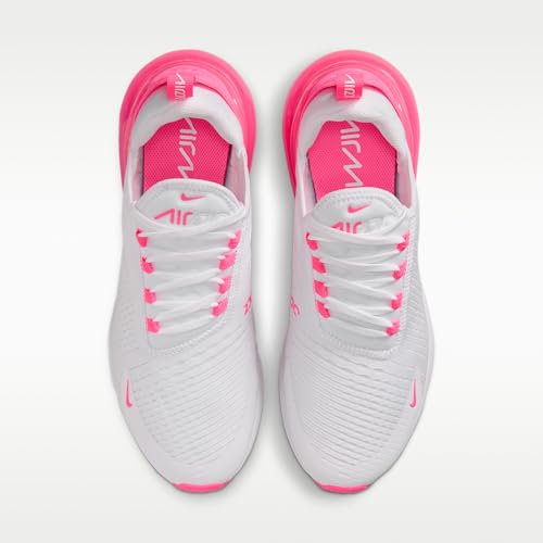 Nike Air Max 270 Women's Shoes (White/White/Hyper Pink) Size 7